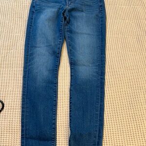 LOFT Skinny frayed jeans